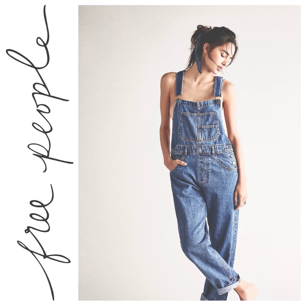 Free People Ziggy Denim Overalls Size Small
